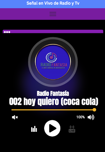 Radio Fantasía Screen 2