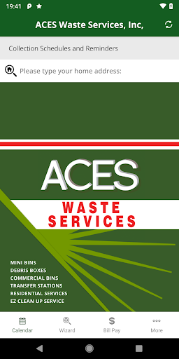 Android application ACES Waste Services, Inc, screenshort