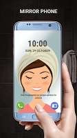 screenshot of Transparent phone. Wallpaper