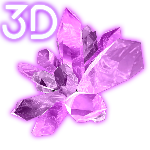 Shiny Crystals Parallax 3D Live Wallpaper