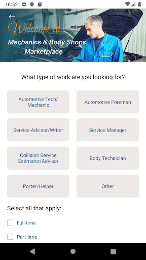 Mechanics Marketplace Screen 2