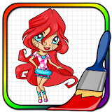 Coloring Book Dolls for Girls icon