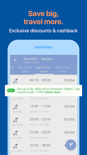 Cleartrip - Flights, Hotels, Train Booking App  screenshots 4