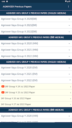 Agniveer Vayu Group X and Y