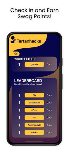 TartanHacks Dashboard Screen 2