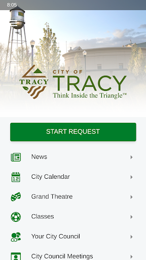 Android application Go Tracy! screenshort
