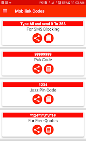 All Sim Important Codes of Pakisran 2021