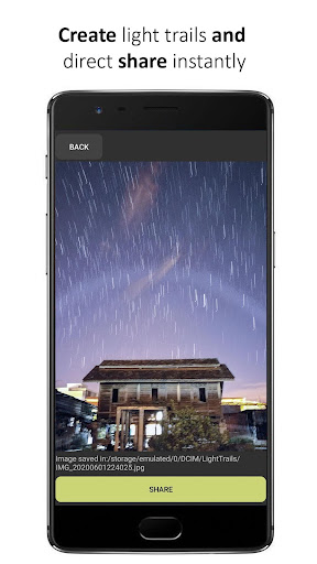Android application Light Trails - Star Trails screenshort