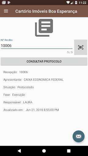 Consulta Cartório Screen 2