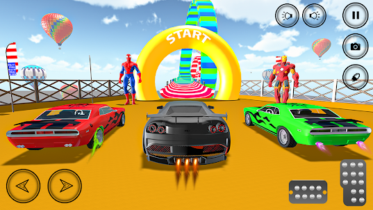 Superhero Car Game: Car Racing