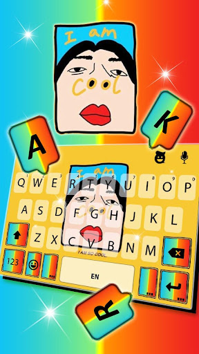 I Am Cool Keyboard Theme Screen 3