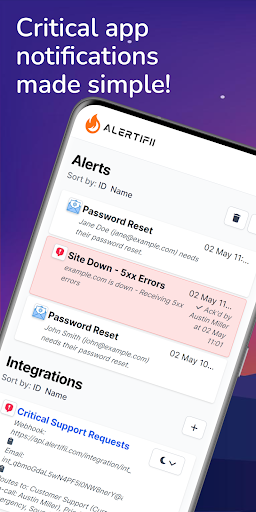Android application Alertifii screenshort