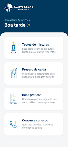 Android application Santa Clara Agrociência screenshort