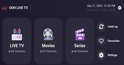 oohlivetv-iptv Screen 3
