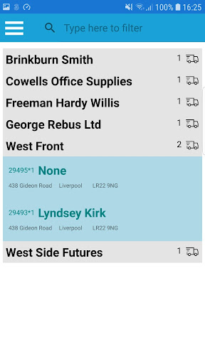 Calidore Proof of Delivery App Screen 2
