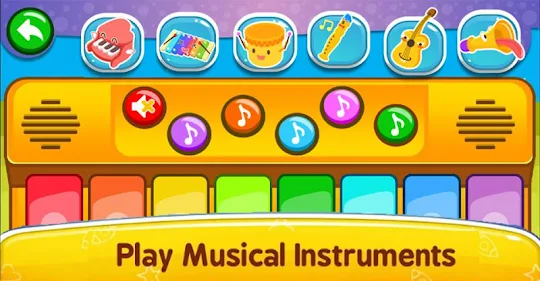 婴儿钢琴游戏和儿童和幼儿音乐免费-无广告