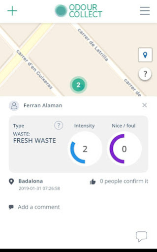 OdourCollect Screen 2