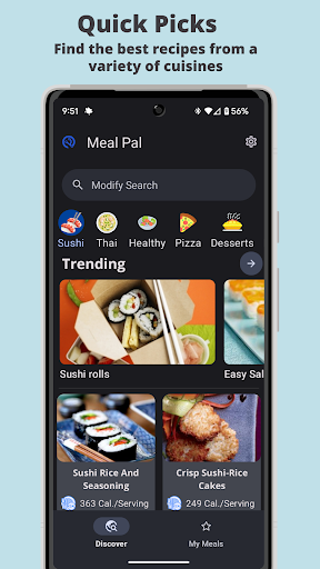 Android application Meal Pal - Recipe Finder screenshort
