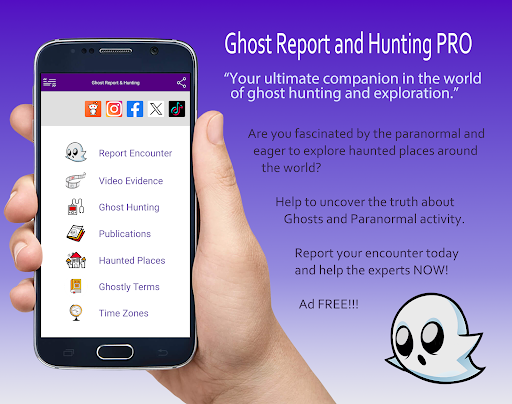 Android application Ghost Report & Hunting PRO screenshort