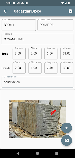 Android application Stone Blocks Marcador de Bloco screenshort