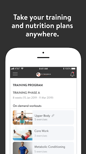 Android application Fitworks: All-Access Fitness screenshort