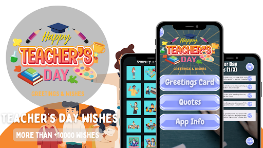 Android application Happy Teachers Day Wishes 2024 screenshort