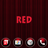 Vertical Stripes Red XZ Theme icon