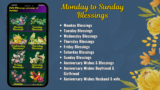 Android application Daily Blessing (Monday-Sunday) screenshort