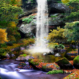 Icon image 3D Autumn Waterfall Wallpaper