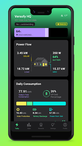 Android application Versofy HOME screenshort