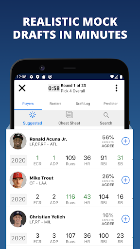 Fantasy Baseball Draft Wizard Screen 3