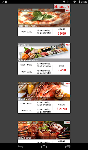 ItaliaMenu Screen 2