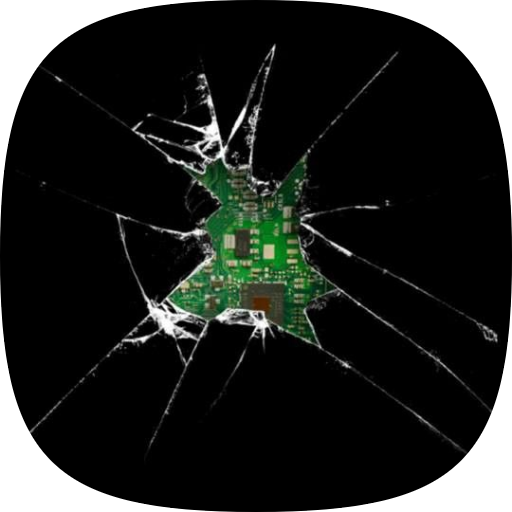 Broken Screen Wallpaper logo