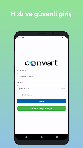 Android application E-Fatura & E-Arşiv: Convert screenshort