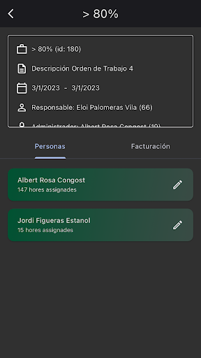 Android application TS Platform screenshort