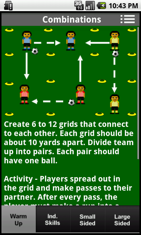 Android application Soccer Coaching Plans U10-U14 screenshort