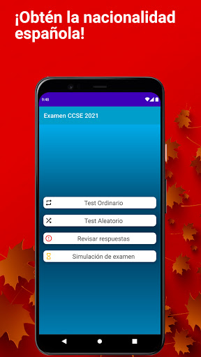 Android application CCSE Nacionalidad Española screenshort