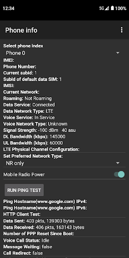 Android application Network Type Switcher screenshort