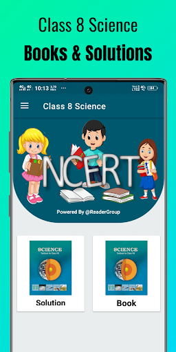 Android application Class 8 Science Solution screenshort