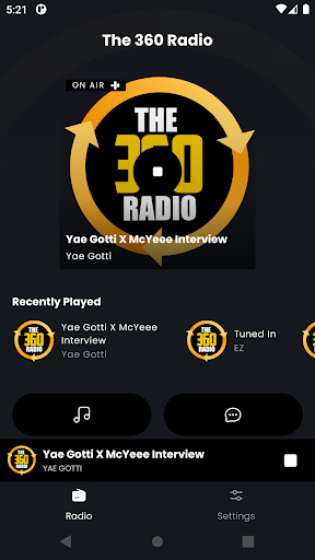 Android application The 360 Radio screenshort