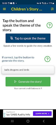 Childrens Story Creator - AI Screen 2