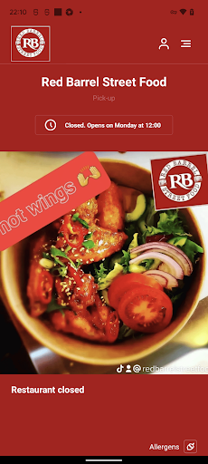 Android application Red Barrel Street Food screenshort