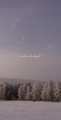 Android application [WISH] 겨울 별빛 카톡 테마 screenshort