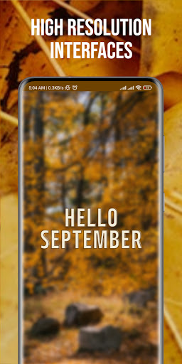 Android application Hello September screenshort