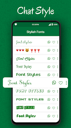 Chat Style for WhatsApp :Fonts Screen 2