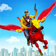 Flying Horse Robot Hero Cowboy Robot Games