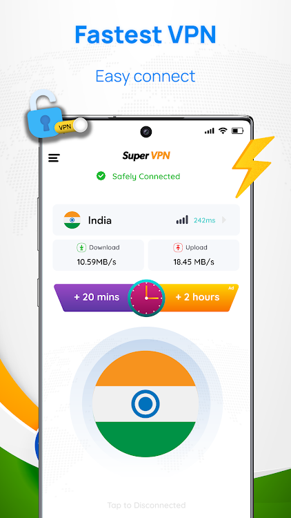 Indian VPN - Get Indian IP - New - (Android)