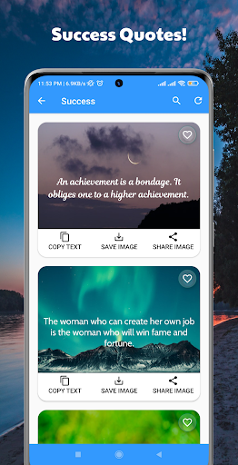 Quotes, Captions & Status Screen 3