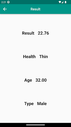 Body Mass Index BMI Calc