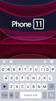screenshot of Black Phone 11 Keyboard Theme